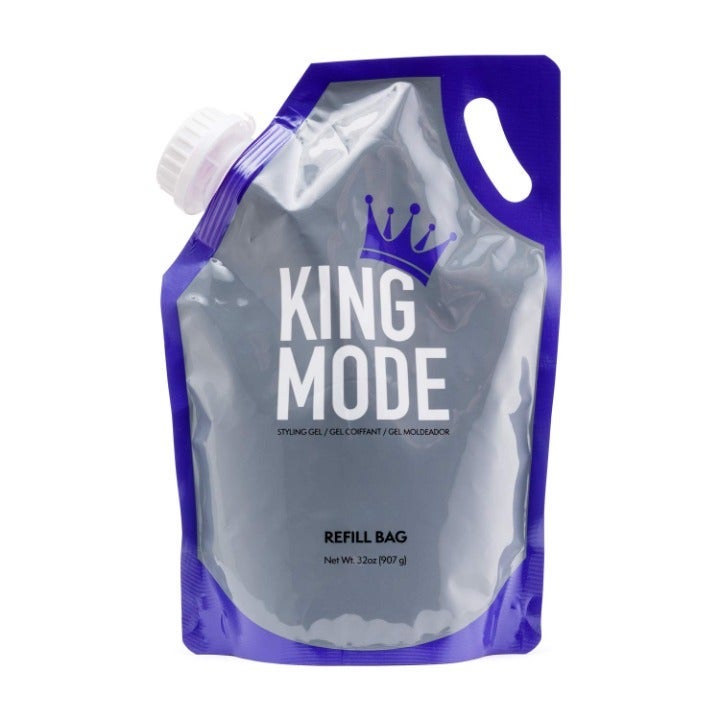 Johnny B King Mode Styling Gel - 32oz Refill Bag - Cuts on Time